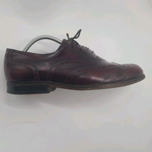Botany 500 Leather Wing Tip Dress Shoes US Size 10W Burgundy main image 8